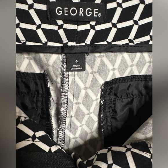George Geometric Ankle Pants Size 6 - Picture 5 of 5